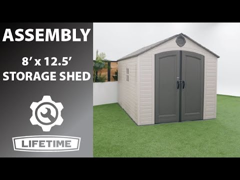 Lifetime 8 Ft. x 12.5 Ft. Outdoor Storage Shed