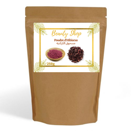 Poudre d'Hibiscus pour cheveux - مسحوق الكركديه