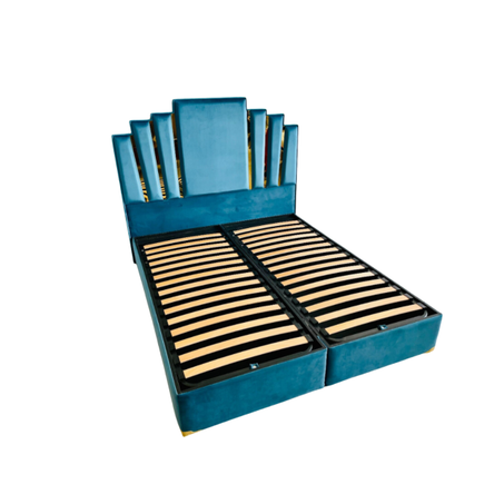 Sommiers à lattes avec Tête de lit Couronne Dorée