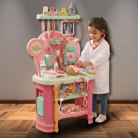 مجموعة طبيبة الأطفال بالحجم الكبير – لعب تعليمي واقعي