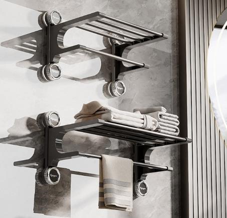 Suction Cup Bath Towel Rack رف مناشف حمام