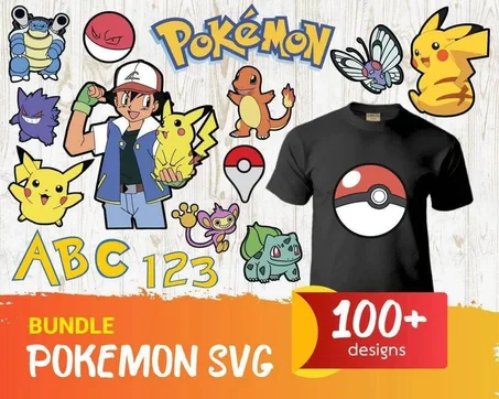 POKEMON PIKACHU SVG BUNDLE