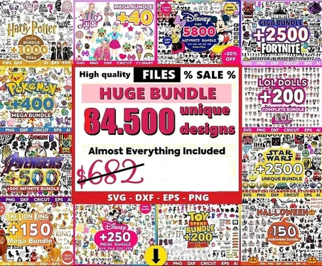 84.500 SVG Huge Bundle