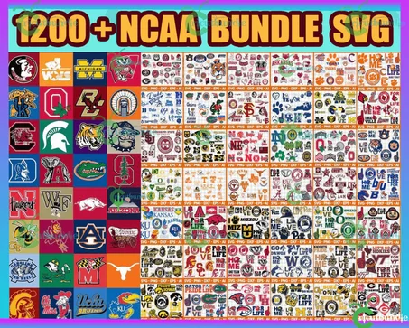 1200+ NCAA Teams SVG Bundle
