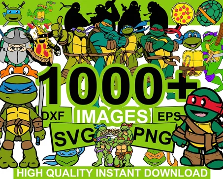 1000+ NINJA TURTLES SvG BUNDLE
