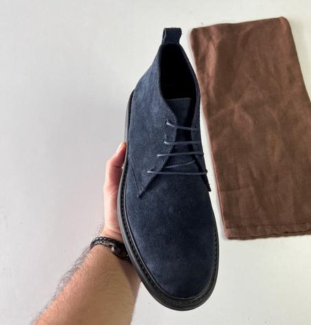 Chukka boots en daim bleu nuit Ltd Edition