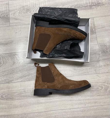 BROGUE BOOTS TOBACCO BROWN