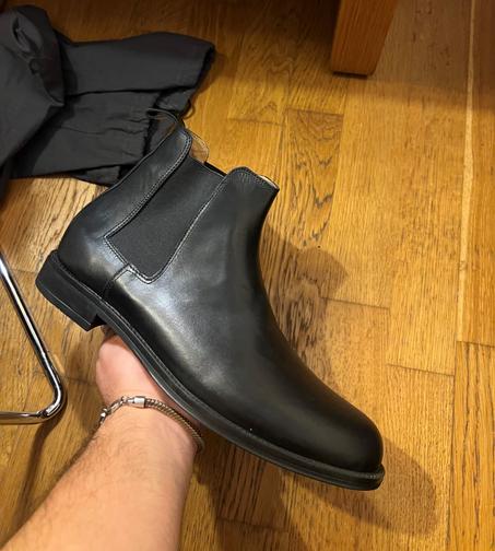 CHELSEA BOOTS CUIR NOIR