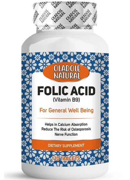 حمض الفوليك الطبيعي 1000 ميكروغرام – 120 قرصًا
