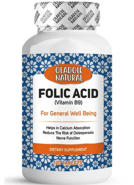 حمض الفوليك الطبيعي 1000 ميكروغرام – 120 قرصًا