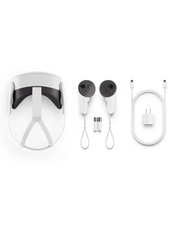 Meta Quest 3S بسعة 256 جيجابايت – نظارة الواقع الافتراضي (لون أبيض)