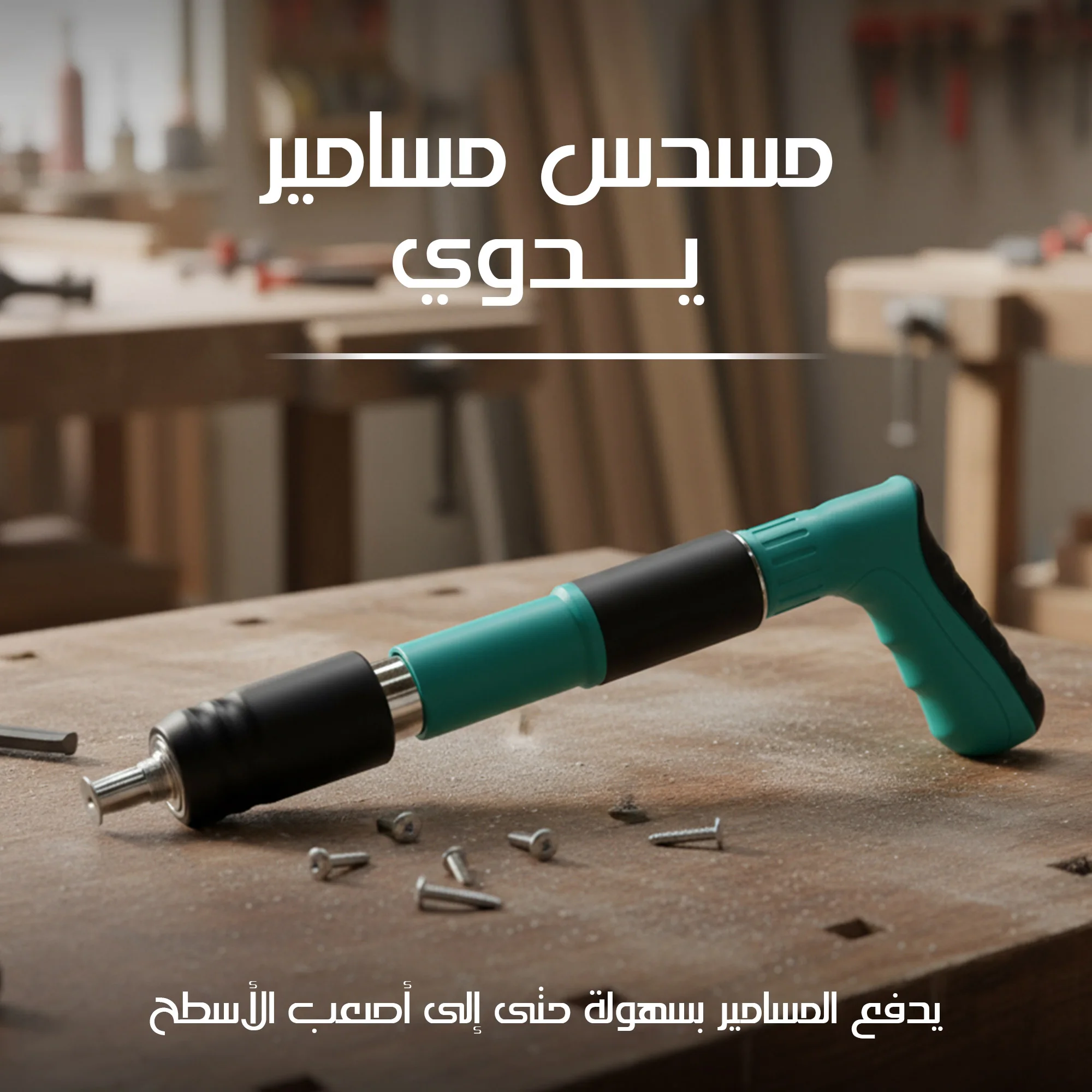 مسدس مسامير + 60مسمار بضمان عام