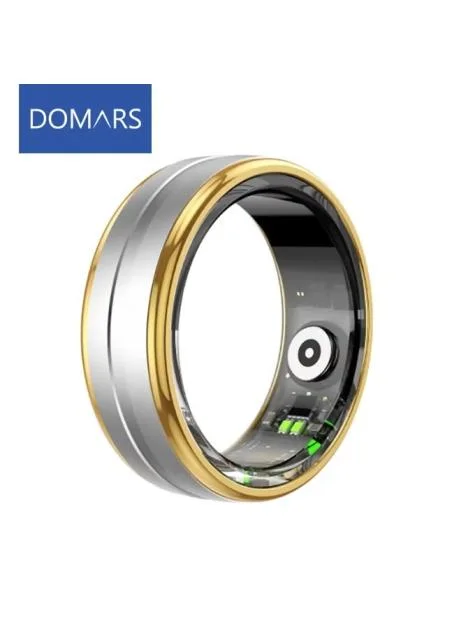 Domars Smart Ring – خاتم ذكي للرجال والنساء، تتبع الصحة والنوم والتمارين، متوافق مع iOS وAndroid، مقاوم للماء 5ATM، بطارية 5-7 أيام