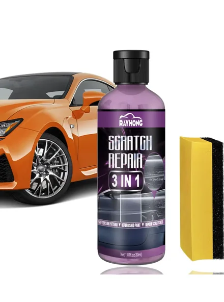 طقم إصلاح خدوش السيارات وتلميع الطلاء – 3 في 1