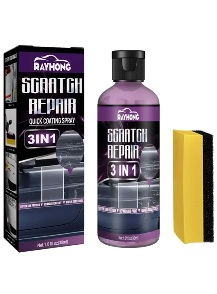 طقم إصلاح خدوش السيارات وتلميع الطلاء – 3 في 1