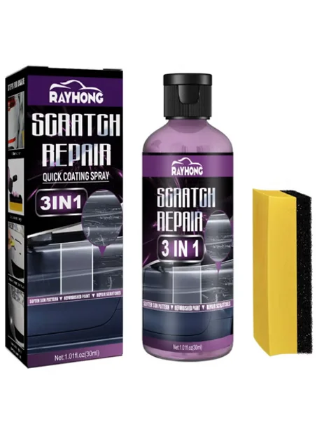طقم إصلاح خدوش السيارات وتلميع الطلاء – 3 في 1