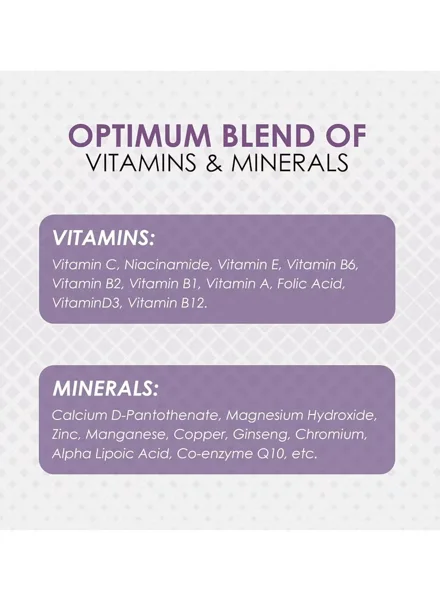 أمبروزيال مالتي فيتامين للنساء مع مستخلص بذور العنب والشاي الأخضر والجنكو بيلوبا