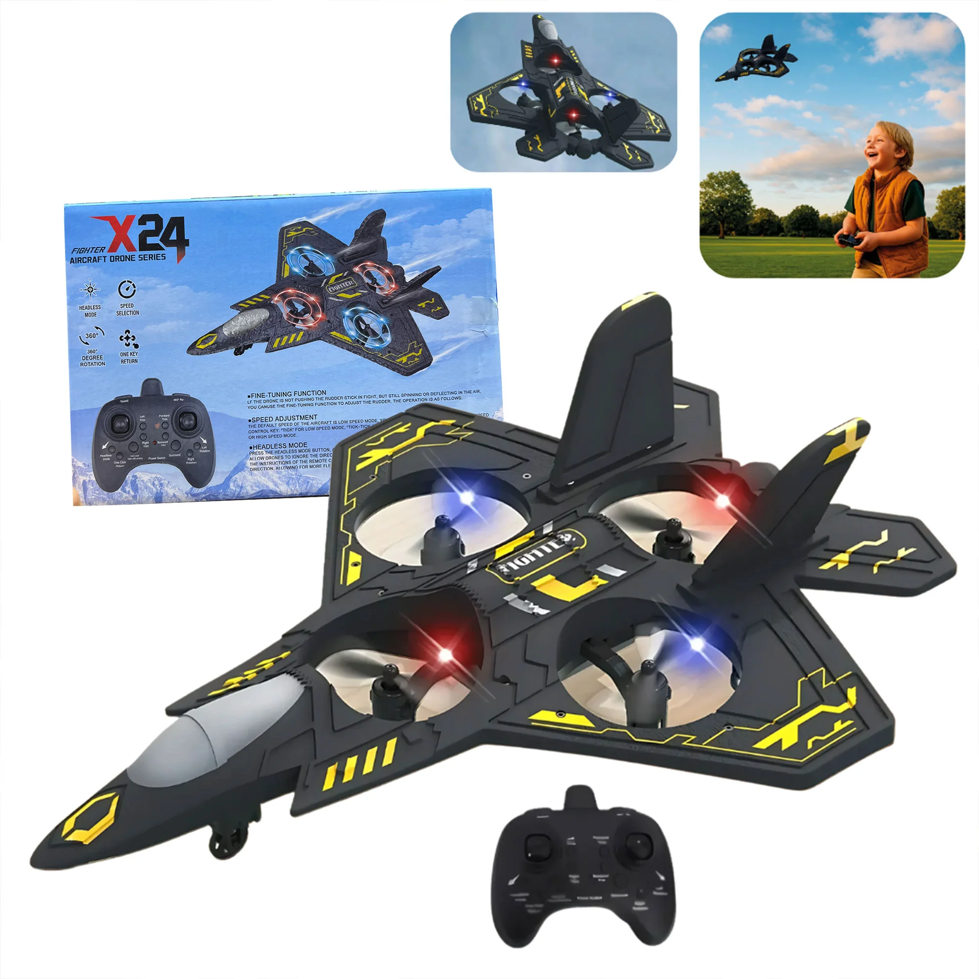 طائرة نفاثة  تعمل بالتحكم عن بعد