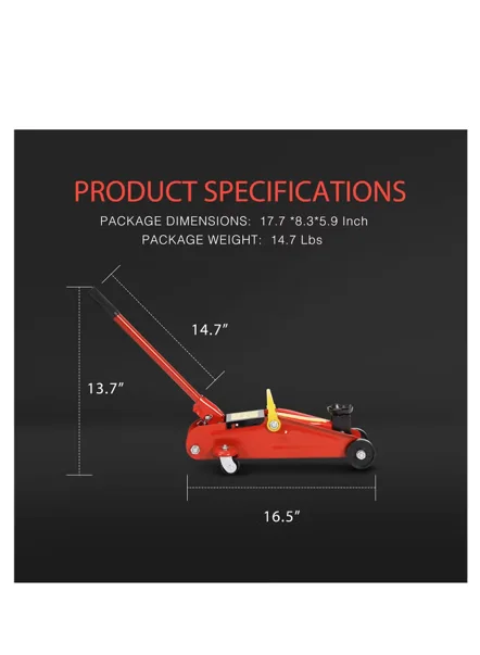 رافعة سيارة هيدروليكية بعجلات سعة 2 طن – منخفضة الارتفاع