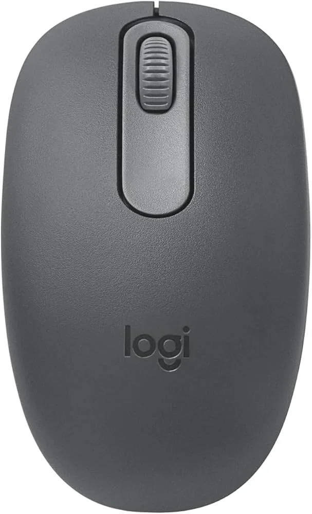 تصميم مدمج ومحمول – عمر بطارية 12 شهر – لون جرافيت - Logitech M196 – ماوس لاسلكي بلوتوث