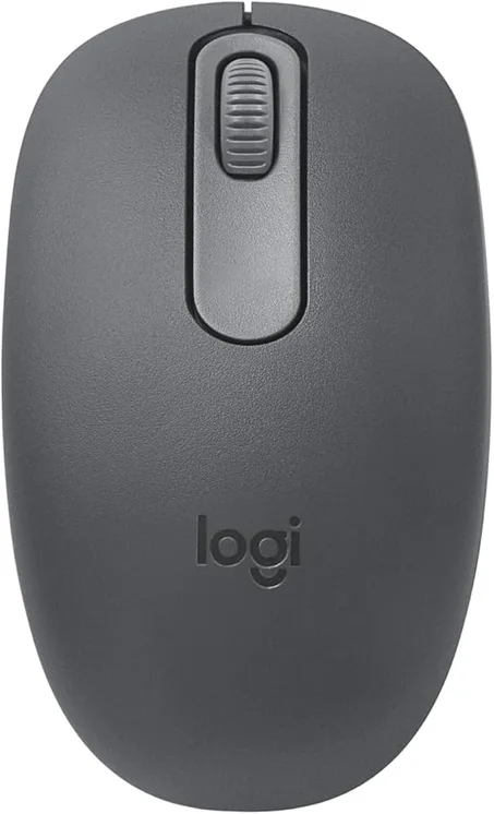 تصميم مدمج ومحمول – عمر بطارية 12 شهر – لون جرافيت - Logitech M196 – ماوس لاسلكي بلوتوث