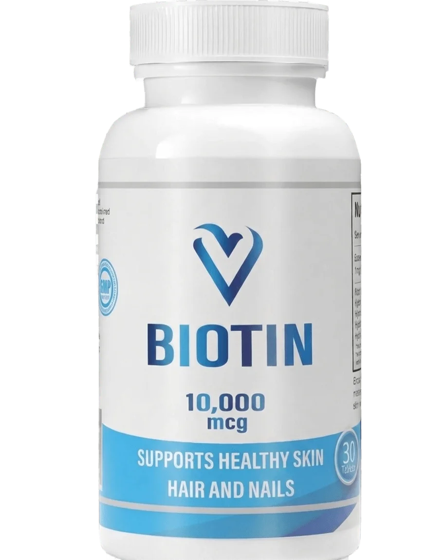 مكمل البيوتين لنمو الشعر