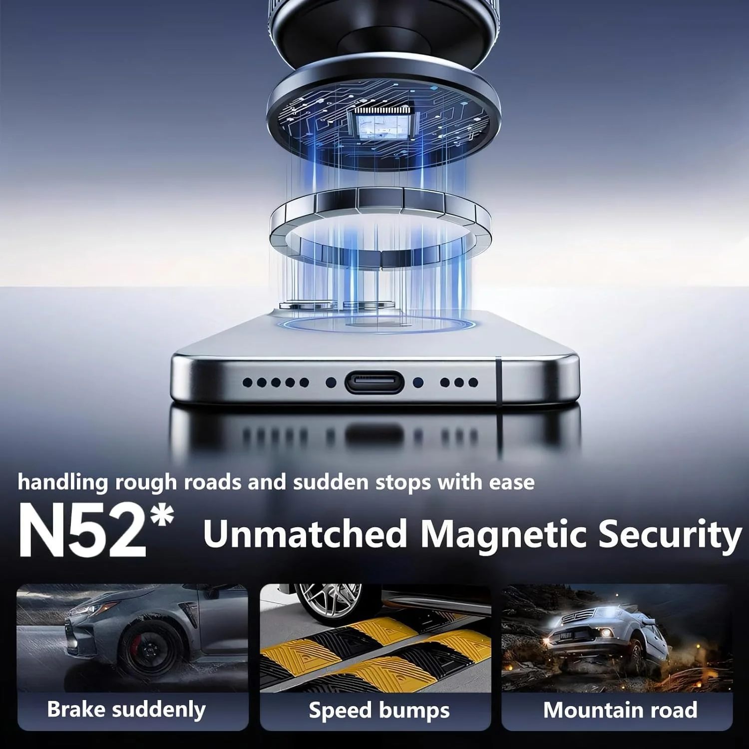 Support de Téléphone Magnétique – Rotation 360°