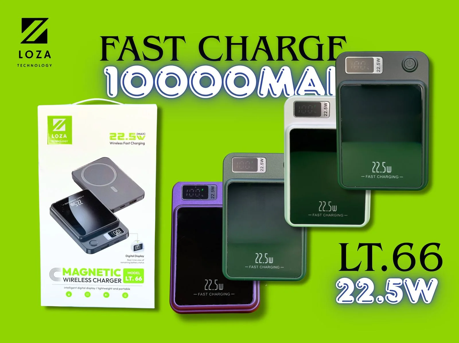 Power Bank Wireless 10000mAh – 22.5W Fast Charging