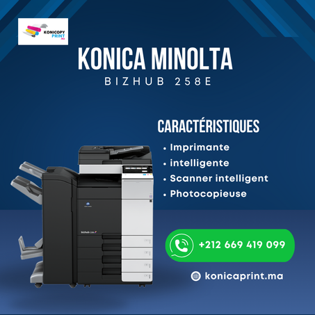 Photocopieur Konica Minolta Bizhub 258e