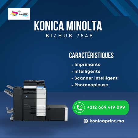 Photocopieur Konica Minolta Bizhub 754e