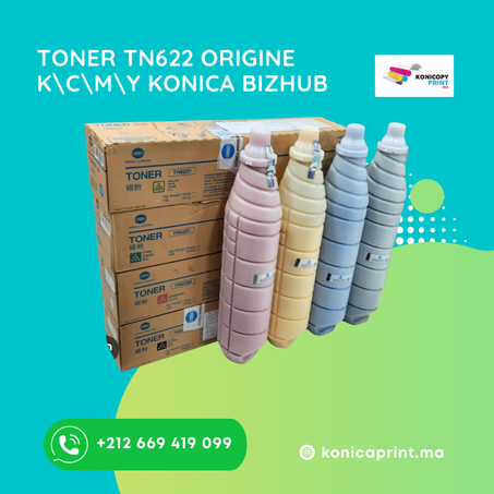 TONER TN622 ORIGINE K\C\M\Y KONICA BIZHUB