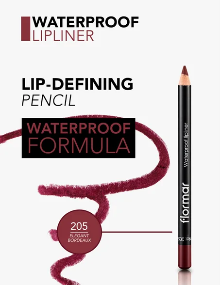 FLORMAR - WATERPROOF LIPLINER-205Elegant bordeaux
