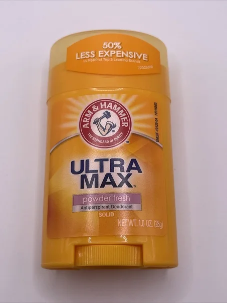 Arm & Hammer ULTRA MAX 28g Solid AntiPerspirant Deodorant, Powder Fresh