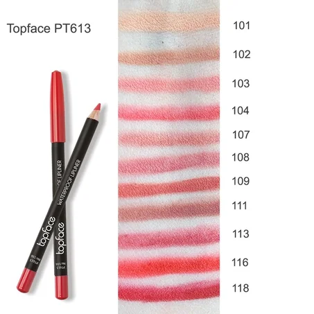 TOPFACE WATERPROOF LIPLINER CRAYON 109 108 107 110 112