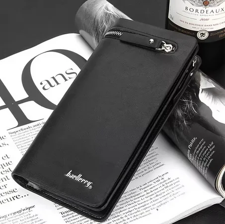 Baellerry Wallet Leather-محفظة  فاخرة بتنظيم ذكي وأناقة عصرية