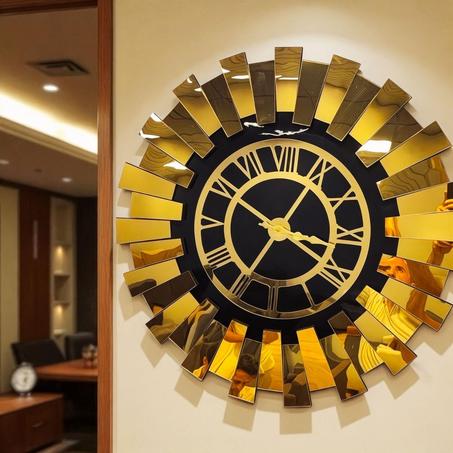 ساعة الحيط ديكور راقي ومودرن✨