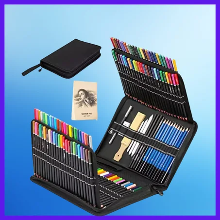 مجموعة اقلا الرسم الاحترافية ( 96 قطعة )