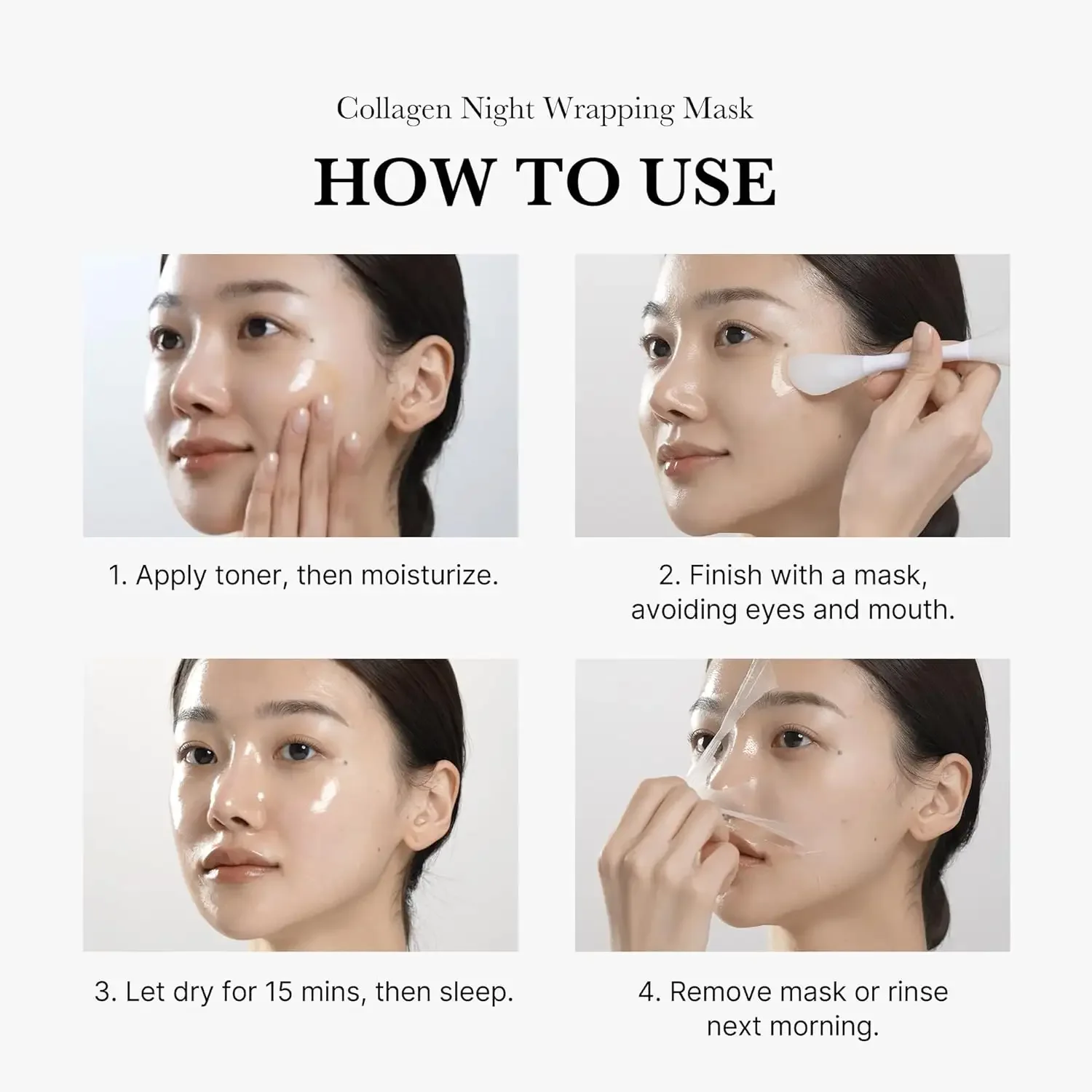 Masque Nuit Collagène – Peau Lisse & Éclat au Réveil