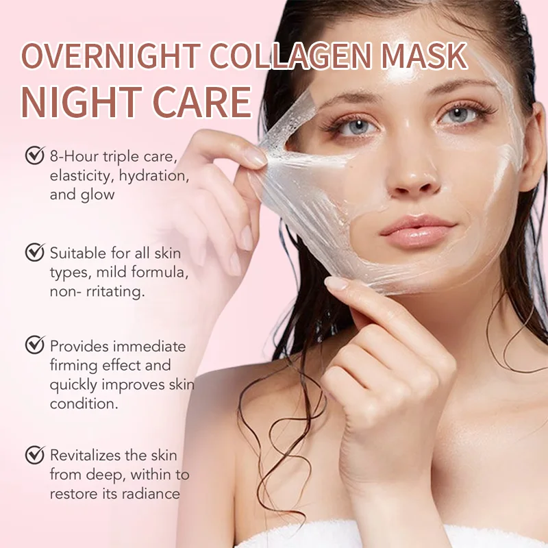 Masque Nuit Collagène – Peau Lisse & Éclat au Réveil