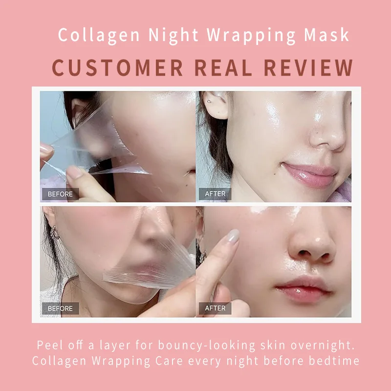 Masque Nuit Collagène – Peau Lisse & Éclat au Réveil
