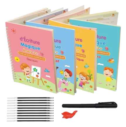 4 Cahiers Magiques | Améliorez l’écriture de vos enfants en 10 jours