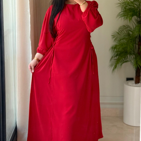 Robe princesse avec détail sur le côté