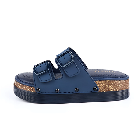 SANDALE PLATE BLEU MARRIN