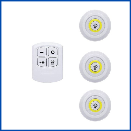 lumières LED avec télécommande lot de 3