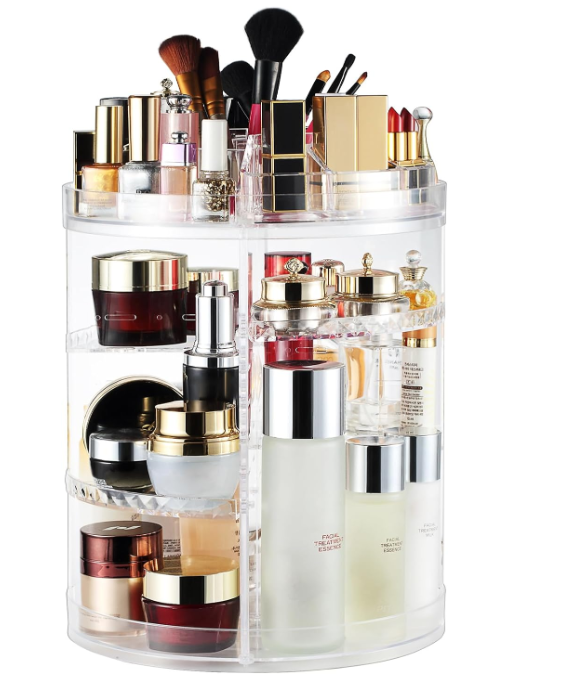 Organisateur de Maquillage Rotatif 360° – Rangement Cosmétique Élégant
