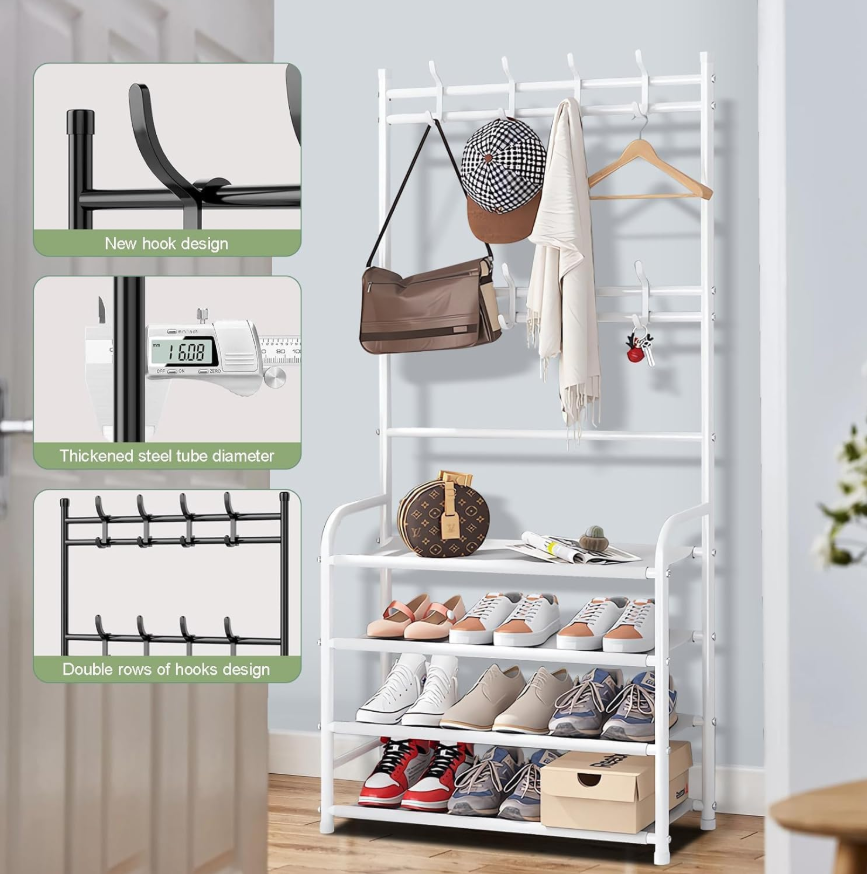 Organisateur chaussures & vêtements 3 en 1 – Élégant et pratique pour la maison