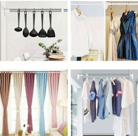 Barre Télescopique Sans Perçage – Installation par Ventouse