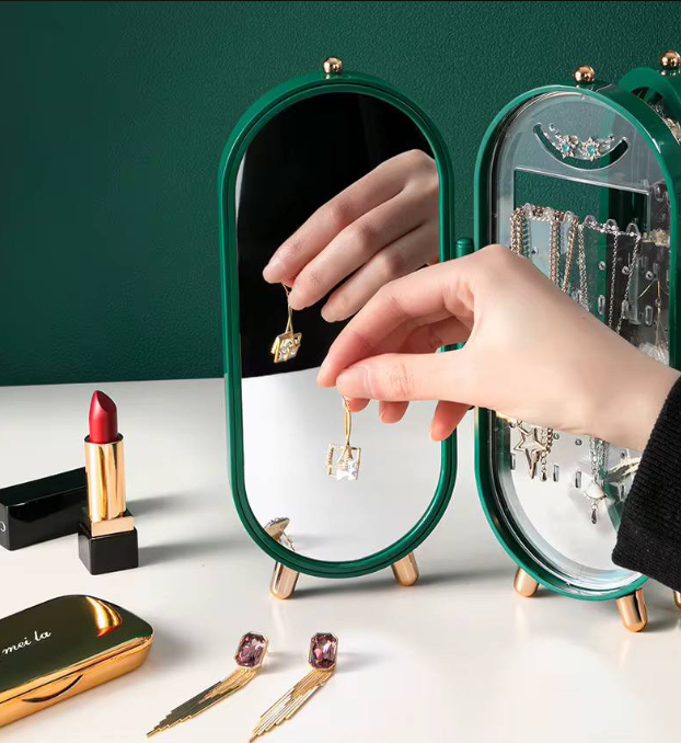 Boîte à Bijoux Pliante Élégante – Rangement à Bijoux Compact et Stylé
