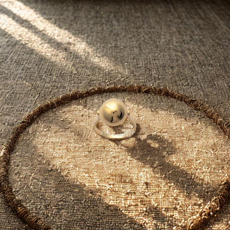 Bague Sphère Or 18K