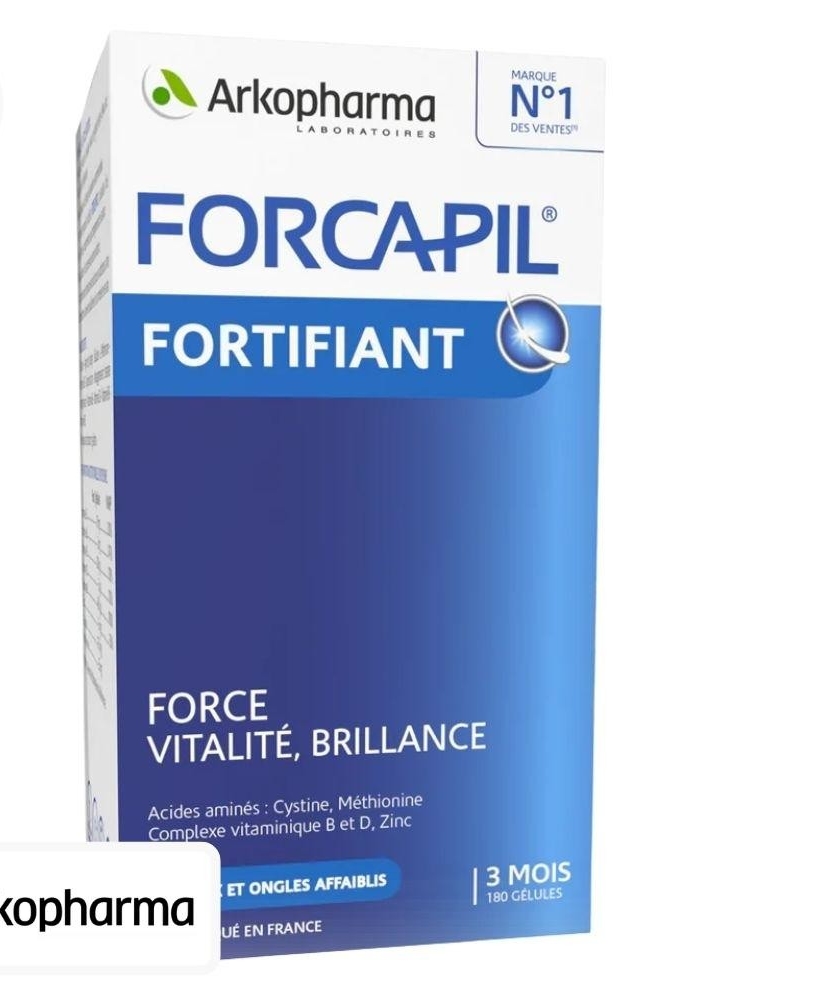 Arkopharma Forcapil Fortifying Hair & Nails - 180 كبسولة